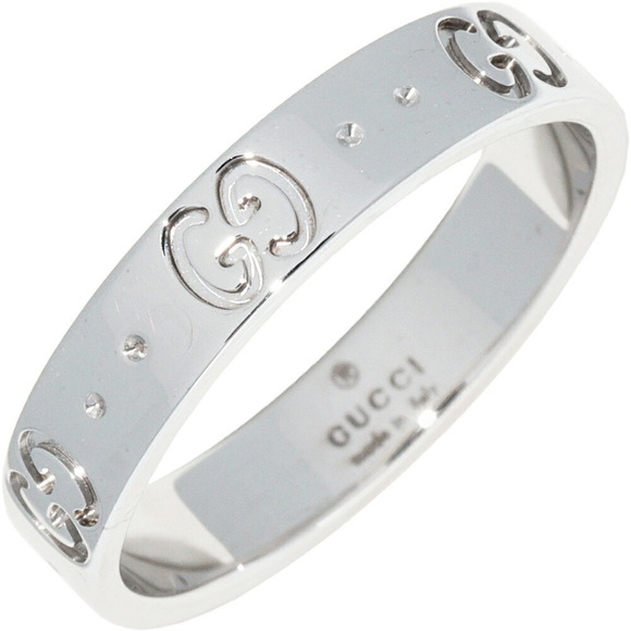 Gucci Gucci K18WG Icon Ring #15 Metal Ring